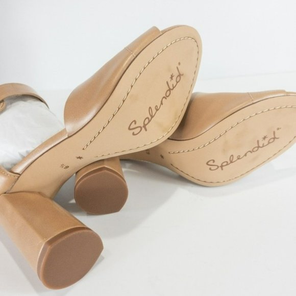 Splendid Thandie Leather Ankle-Strap Sandals Nude -6.5 - Picture 9 of 9